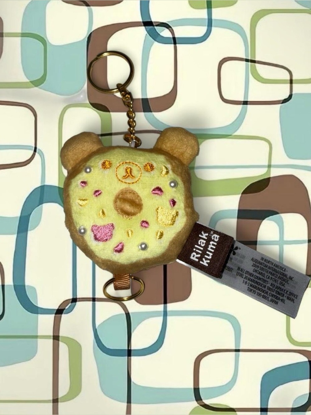 Rilakkuma Donut Keychain